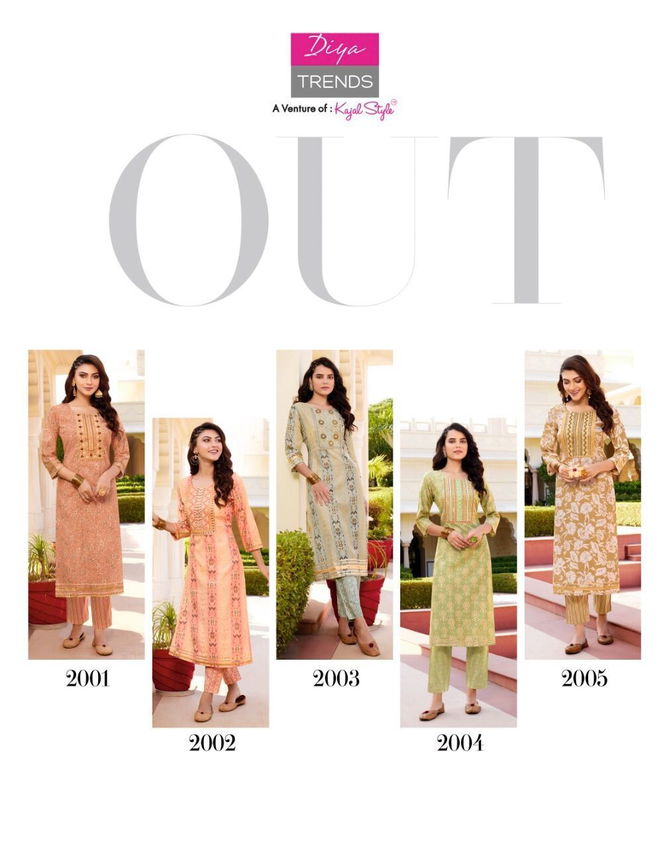 Diya Trends Goldy Vol 2 Fancy Ethnic Wear Wholesale Kurtis With Bottom Catalog